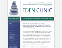 Tablet Screenshot of edenclinic.org